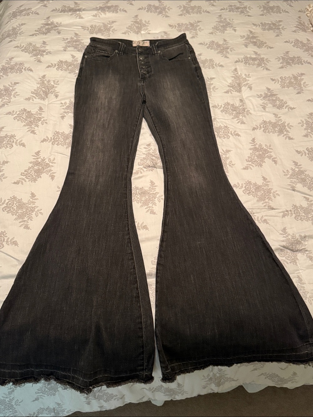 Free People Women’s Black High-Rise Flare Jeans